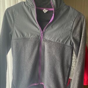 Old Navy Kids Gray Hoodie with Pink Trim